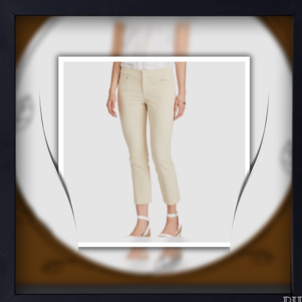 Plus Size CHAPS Twill Casual Ankle Capris Pants - Picture 4 of 8